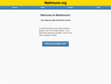 Tablet Screenshot of mathmusic.org